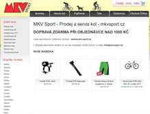 Tablet Screenshot of mkvsport.cz